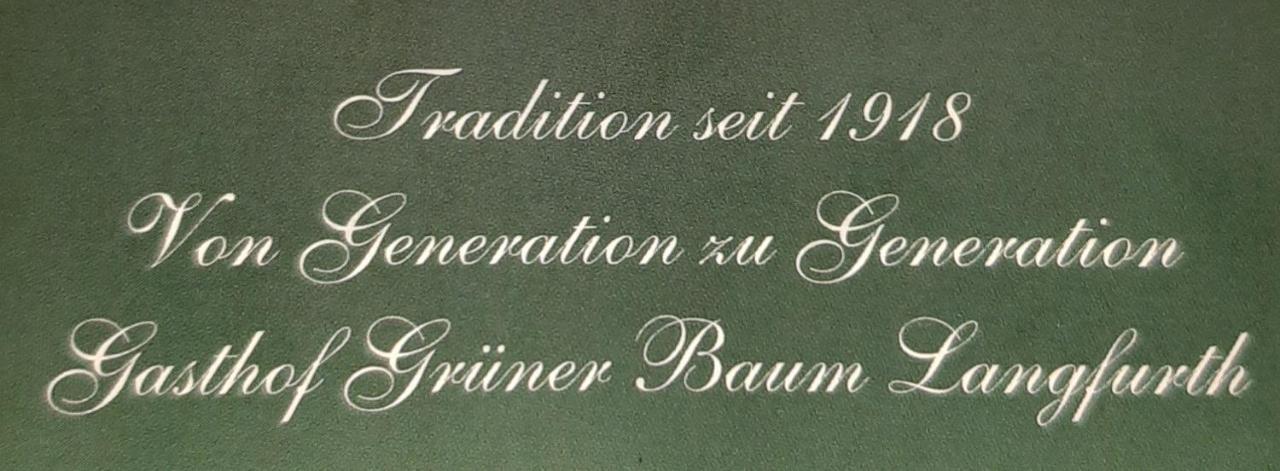 Gasthof Gruener Baum Oberlangfurth Esterno foto